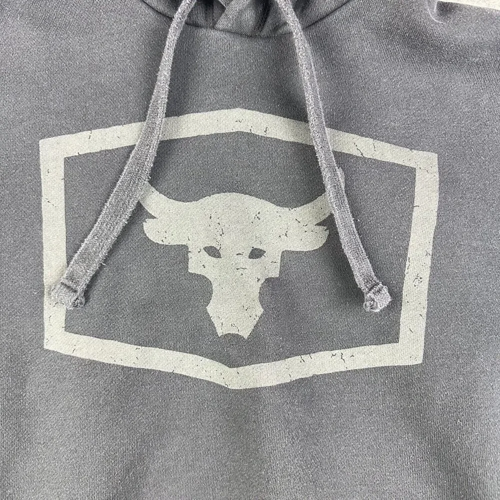 Under Armour Project Rock Hoodie Sweatshirt Mens Small Fleece Lounge Workout Gym